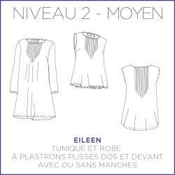 Pattern Eileen - Tunic & Dress - 34/46 (US/UK: 2/6, 16/20) - Intermediate