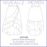 Pattern Sixtine - Skirt - 34/48 (US/UK: 2/6, 16/20) - Intermediate