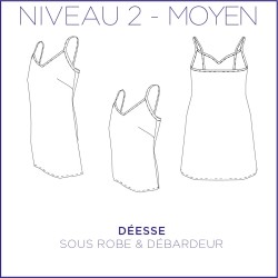 Patron Déesse - Sous robe & débardeur - 34/48 - Moyen
