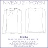 Pattern Elvira - Tunique - 34/48 (US/UK: 2/6, 16/20) - Intermediate