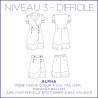 Patron Alpha - Jupe & Robe - 34/48 - Difficile