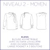 Pattern Elena - Tunic - 34/48 (US/UK: 2/6, 16/20) - Intermediate