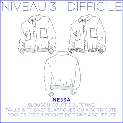 Pattern Nessa - Bomber -...