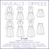Pattern Ayumi- Dress & skirt- 34/48 (US/UK: 2/6, 16/20) - Expert & Medium