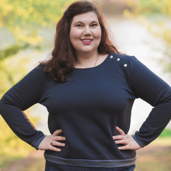 Ellie sweatshirt pattern will bring flair to your casual wardrobe.